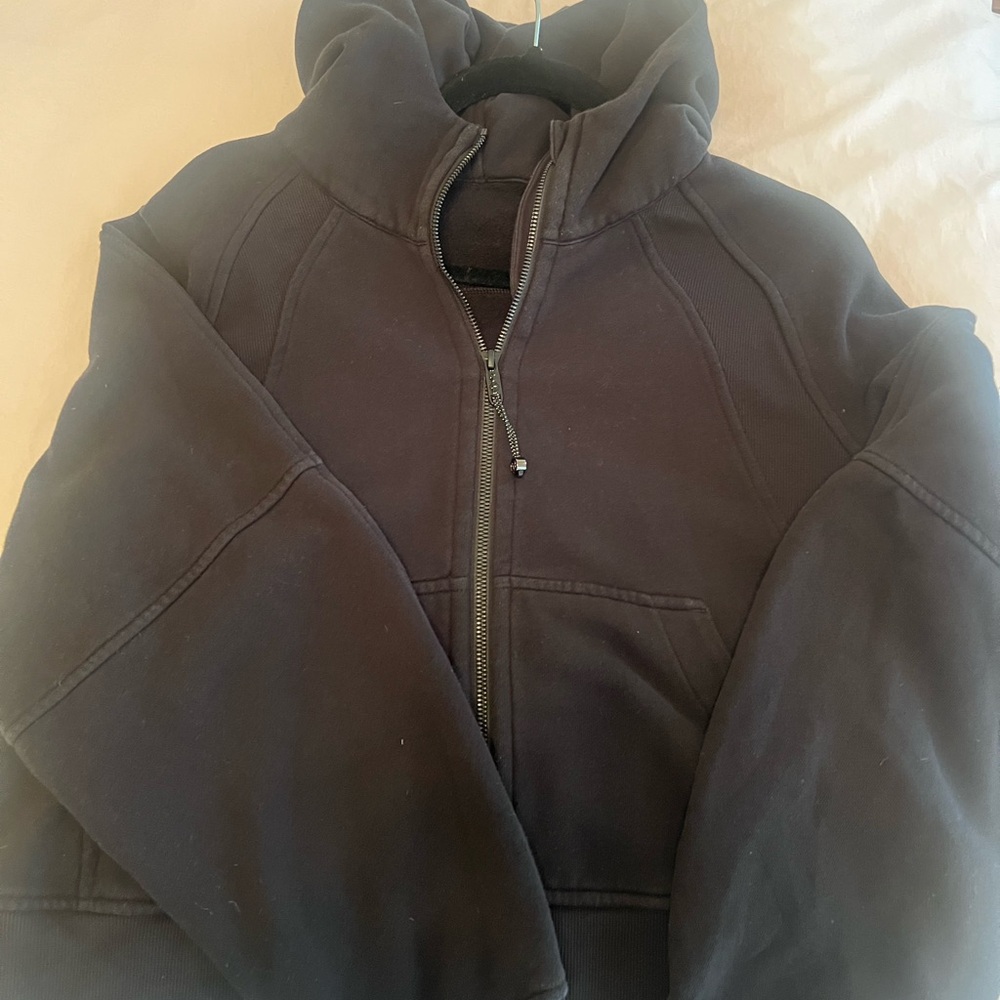 Lululemon Scuba Oversized Hoodie -  Full- Zip Black